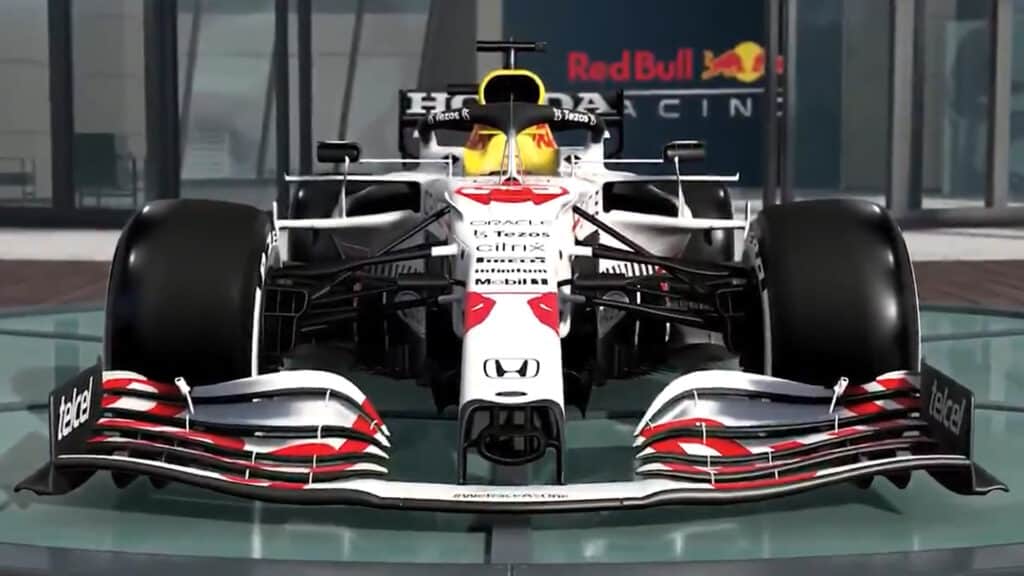 F1 2021 game Red Bull Racing honda Tribute Livery