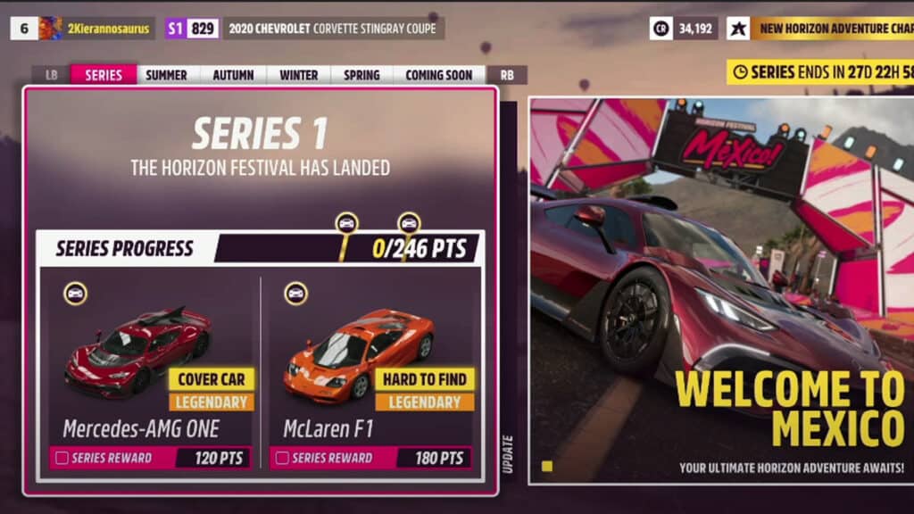 Here's what you can unlock in Forza Horizon 5’s first Festival Playlist