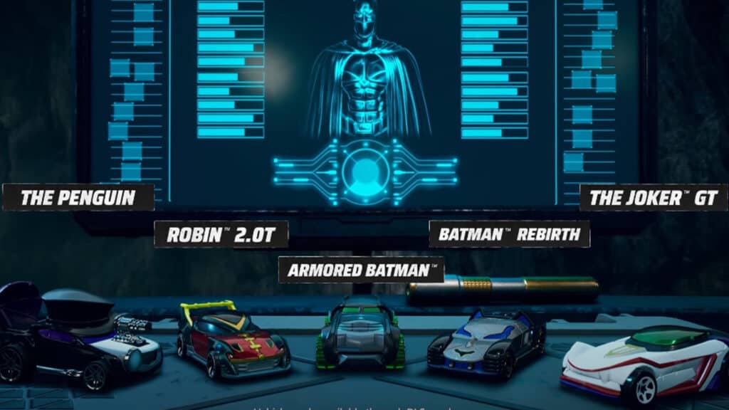 Hot Wheels Unleashed Batman Expansion vehicles