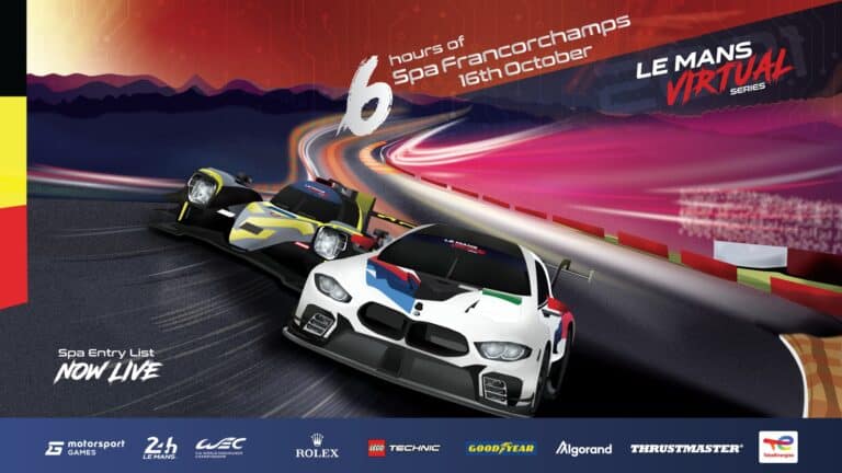 Le Mans Virtual Series Race 2 at Spa - Entry List unveiled