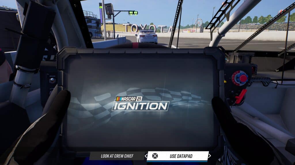 NASCAR 21: Ignition Datapad