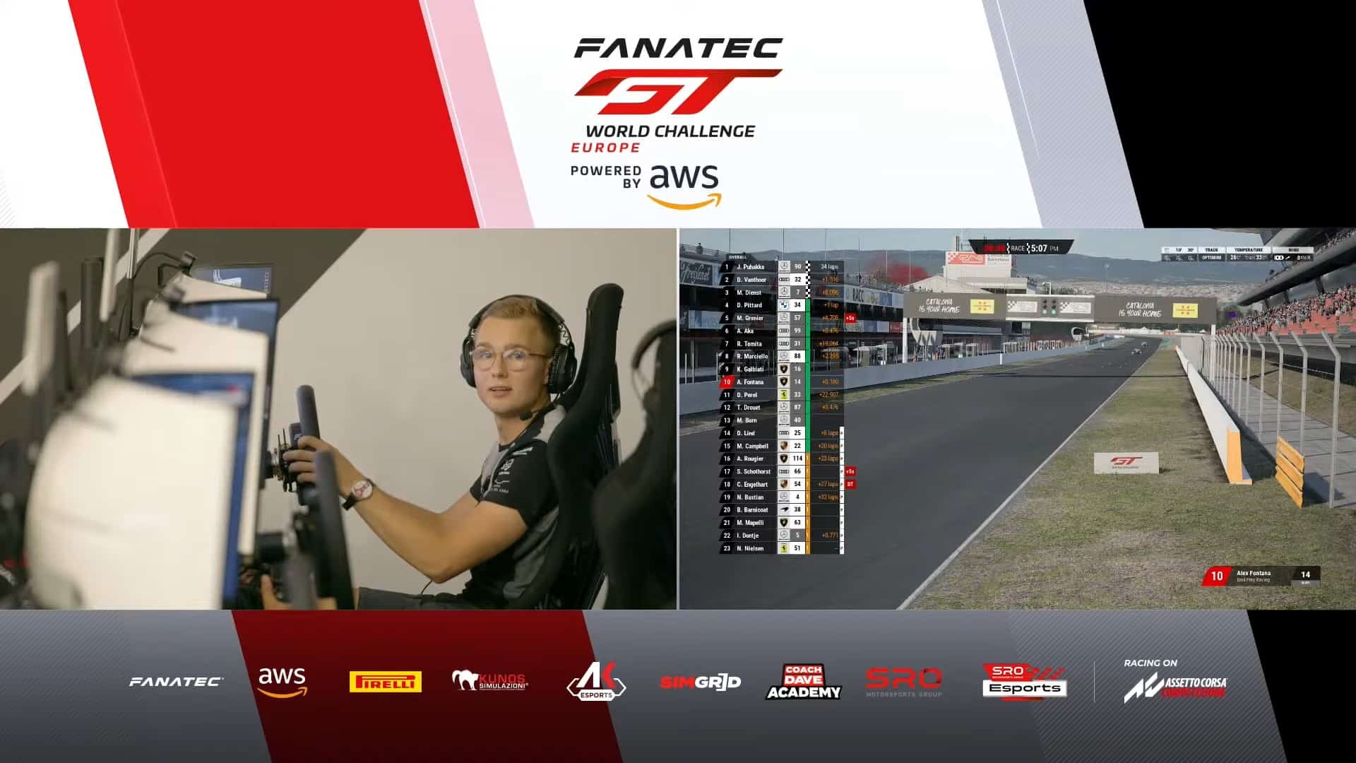 Juuso Puhakka claims victory and Silver class honours for Madpanda in Fanatec Esports GT Pro Series season finale