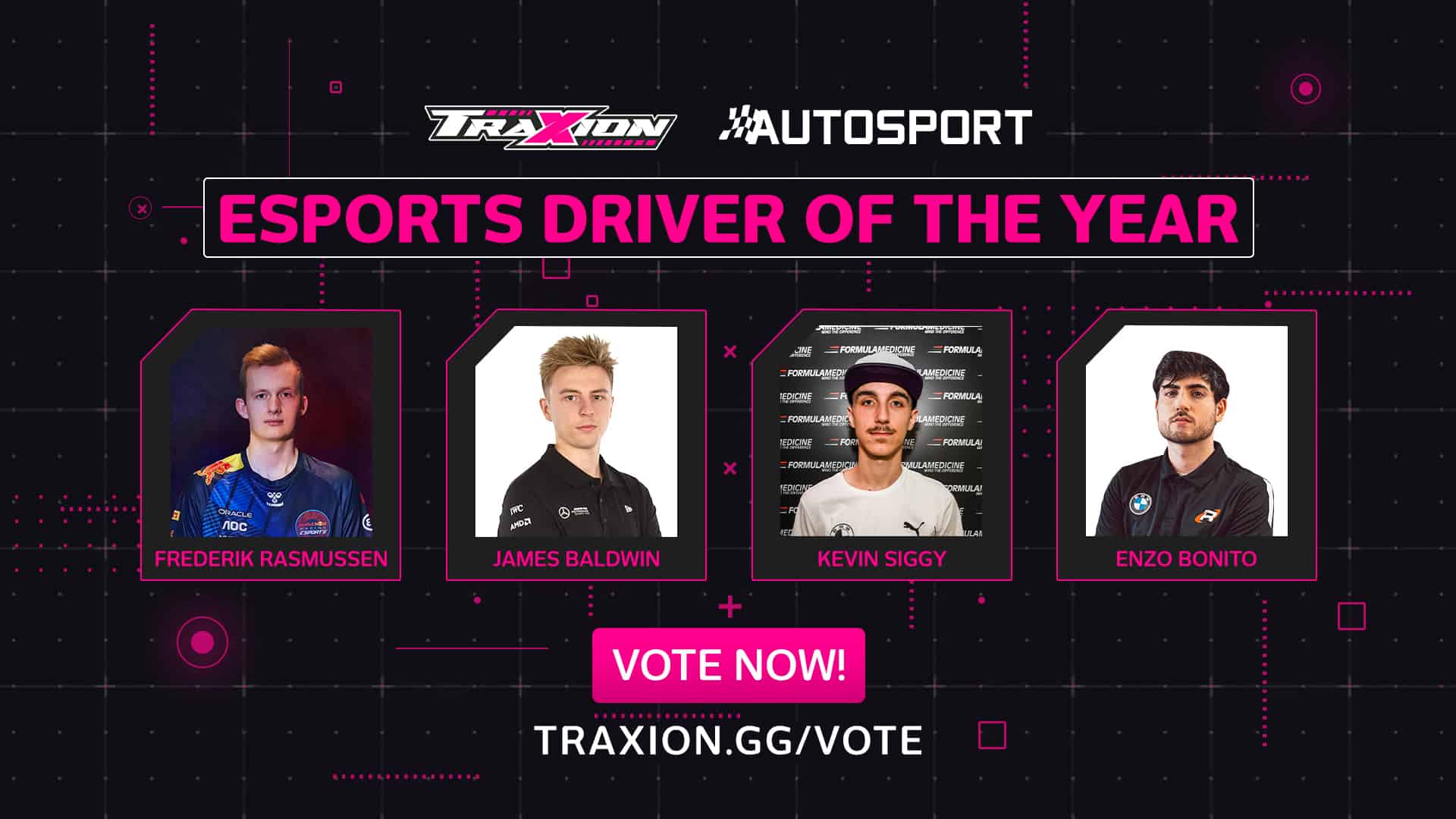 Vote now for the 2023 Autosport Esports Driver of the Year