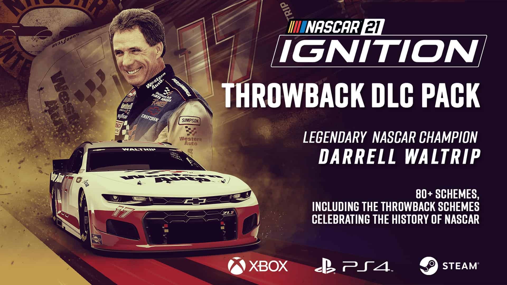 First NASCAR 21: Ignition DLC featuring Darrell Waltrip now available