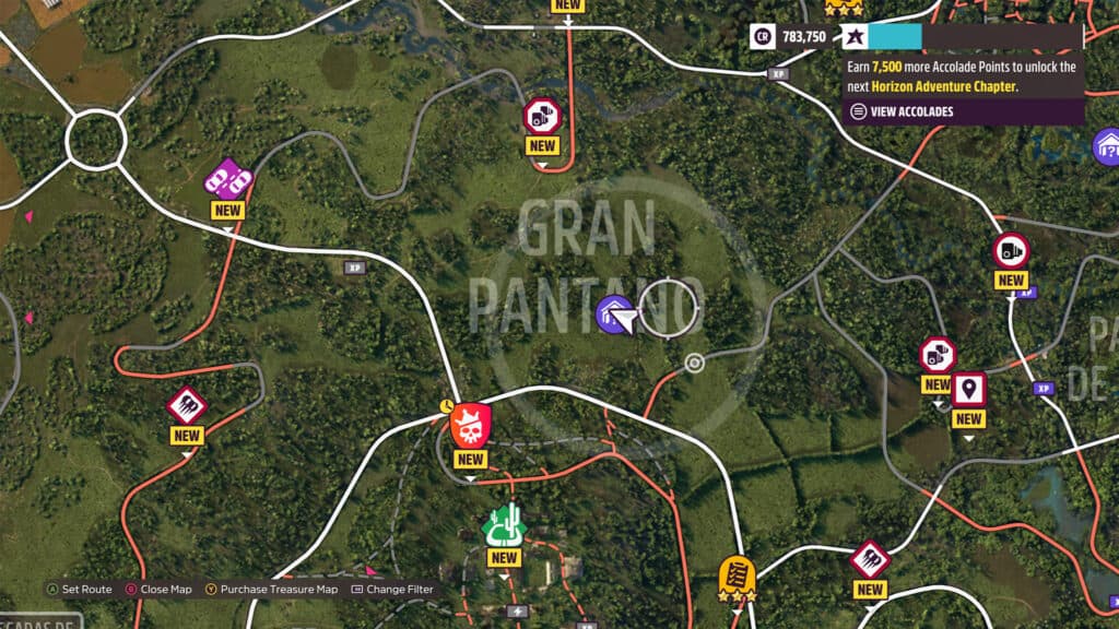 Forza Horizon 5 Barn Finds, map for hidden cars