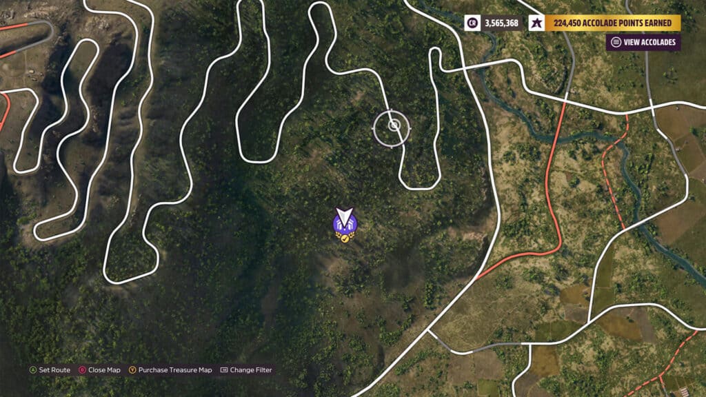 Forza Horizon 5 Barn Finds, map for hidden cars