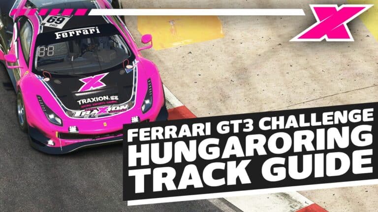 2021 iRacing Season 4 Ferrari GT3 Challenge – Week 10 at Hungaroring Track Guide | Dave Cam