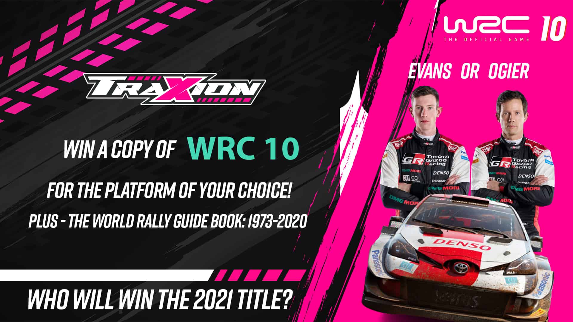 You could win WRC 10 and a World Rally Guide Book