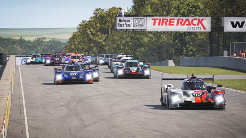 VCO ProSIM SERIES Round 3 Road America, Heat Race 2 Race Start