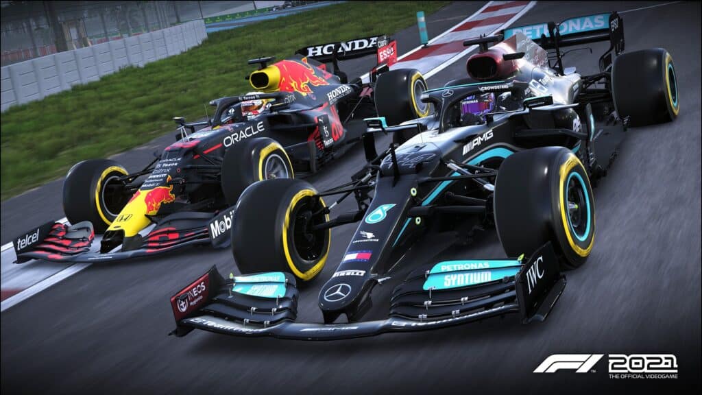 F1 2021, Max Verstappen of Red Bull Racing and Lewis Hamilton of AMG F1 Petronas Mercedes