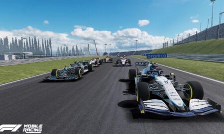 F1 Mobile Racing's Update 21 allows you to look behind