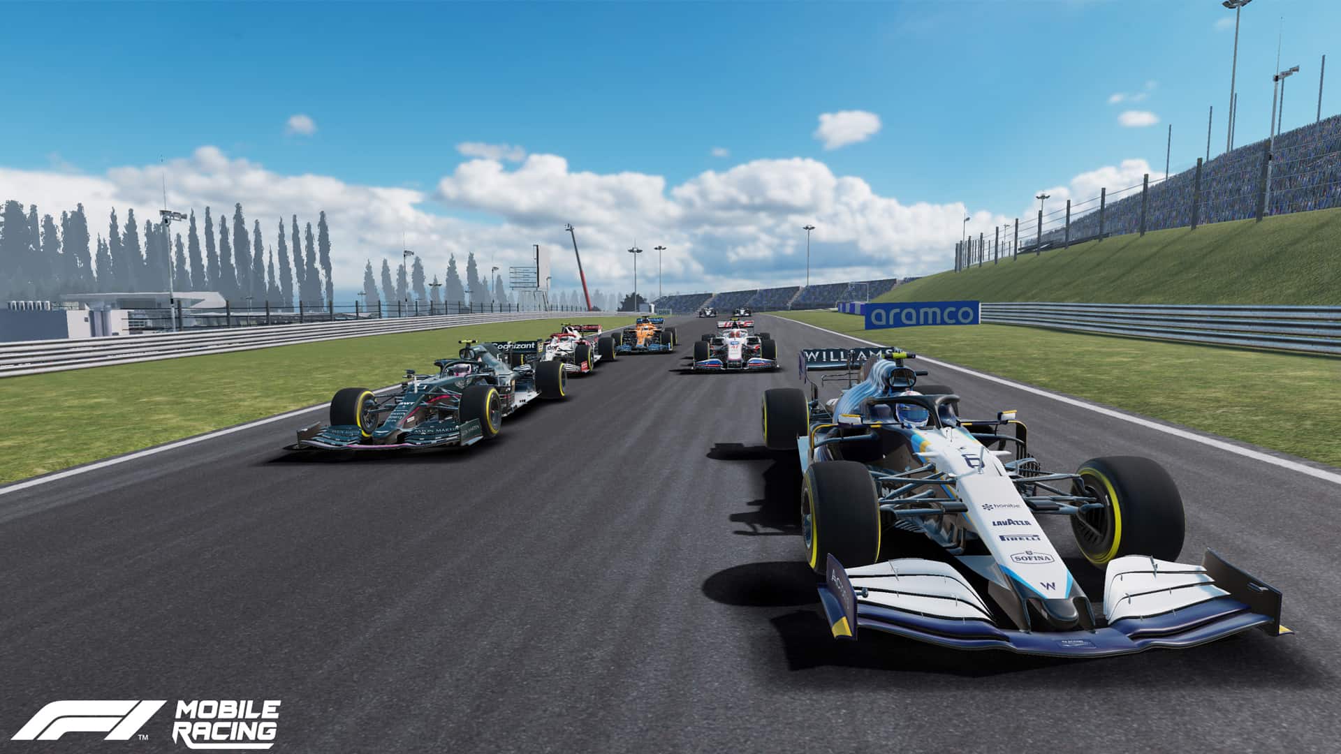 F1 Mobile Racing's Update 21 allows you to look behind