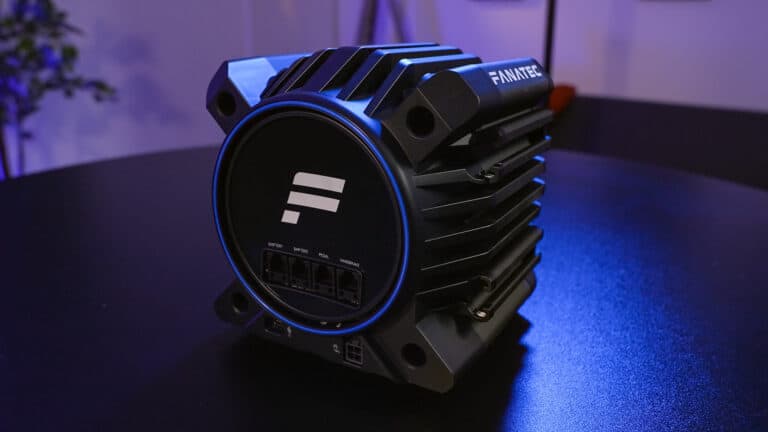 Fanatec Gran Turismo DD PRO wheel base rear