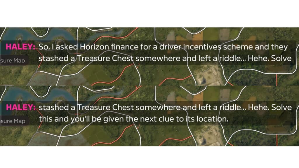 Forza Horizon 5 Blazing Thunder Treasure Hunt clue