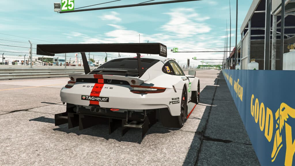 Le Mans Virtual Series, Sebring, Porsche GTE pitstop