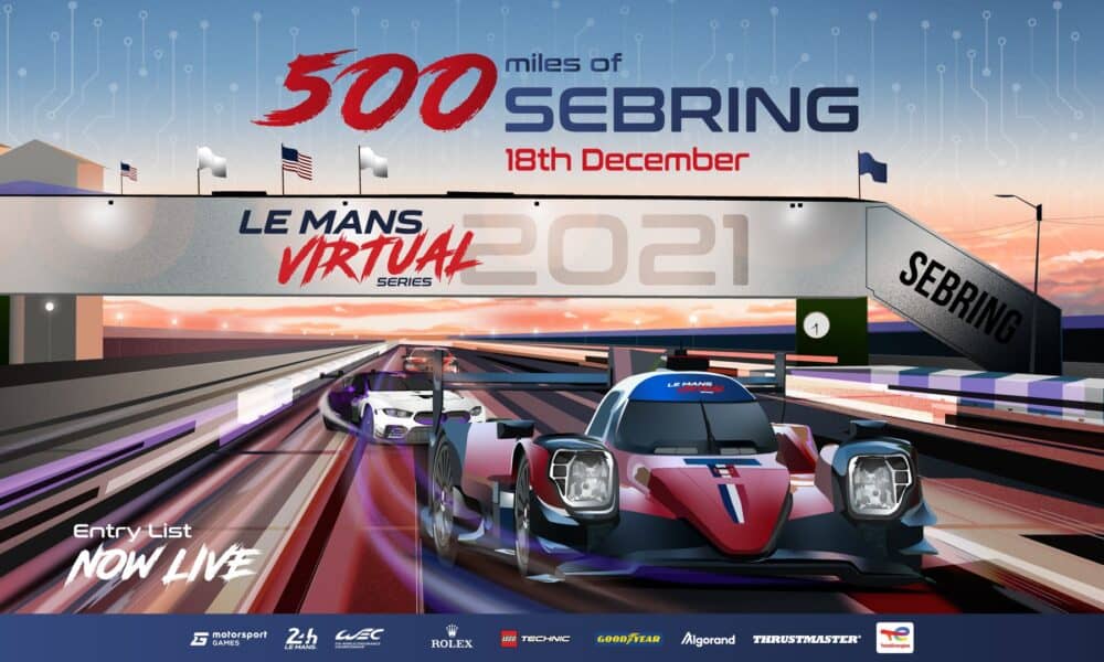 Canapino and Baldwin headline 500 Miles of Sebring Le Mans Virtual Series entry