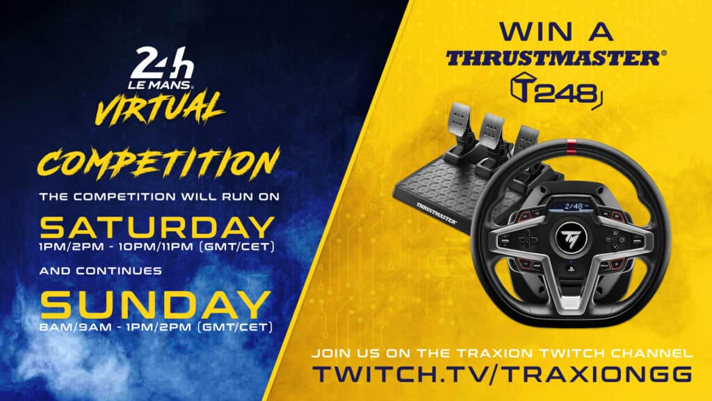 24 Hours of Le Mans Virtual Thrustmaster Twitch competition
