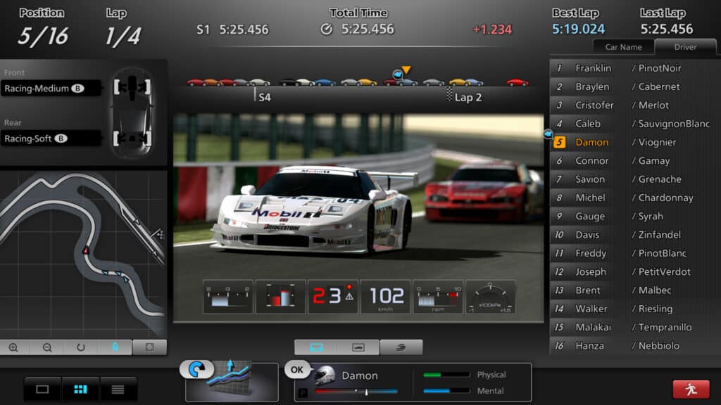 Gran Turismo 5 B-Spec mode gameplay
