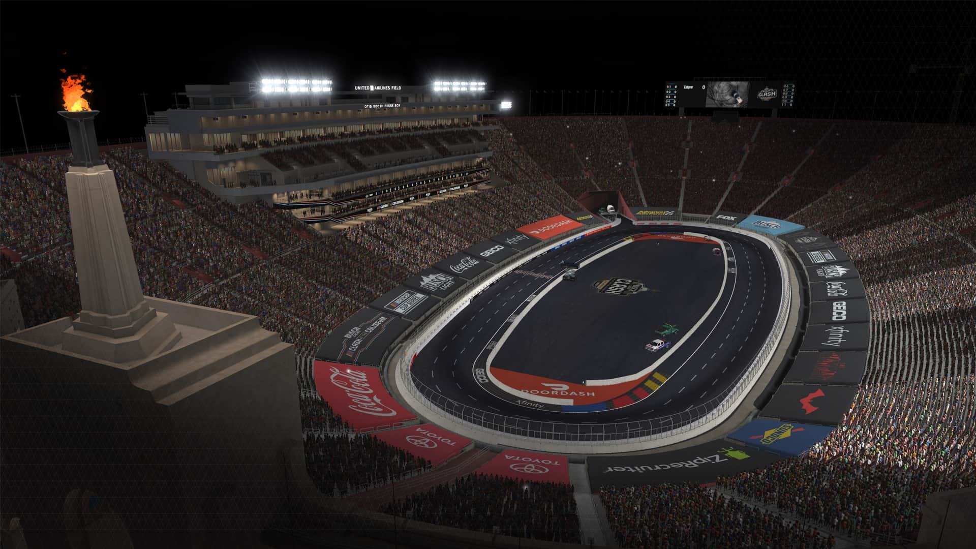 NASCAR's LA Coliseum track coming to iRacing on 26th January