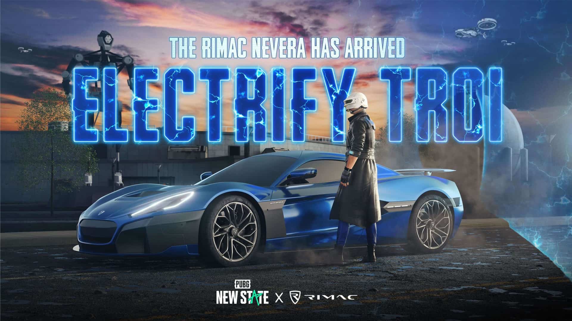 The Rimac Nevera electric hypercar is coming to PUBG: NEW STATE