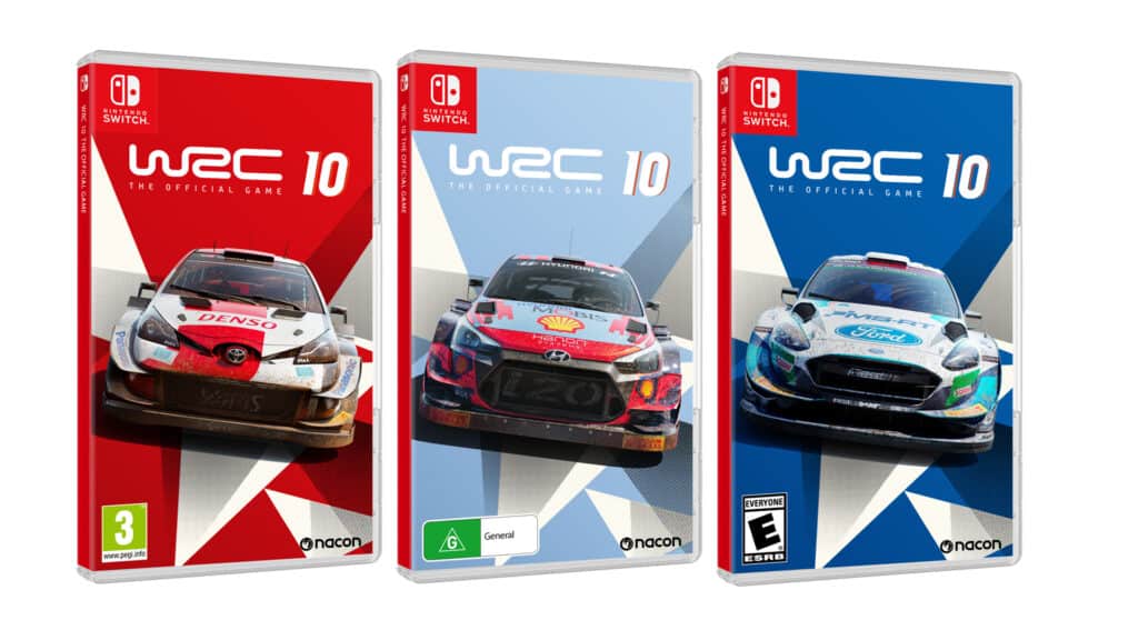 WRC 10 Nintendo Switch game cases