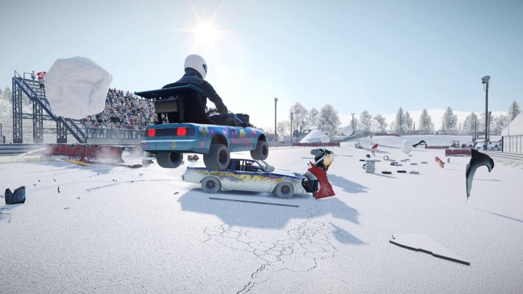 Snow returns in Wreckfest's Winter Fest Tournament update