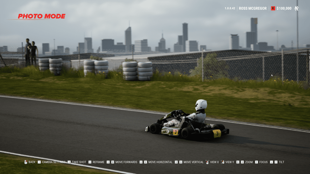 KartKraft photo mode UI