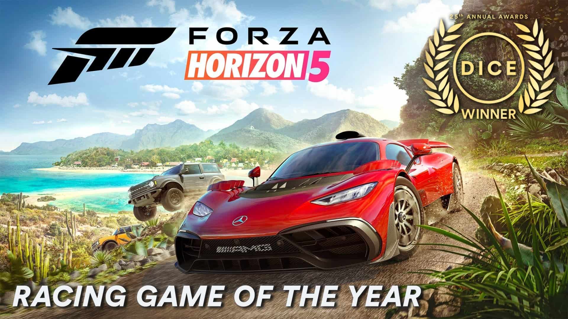 Forza Horizon 5 wins 2022 D.I.C.E. Awards "Racing Game of the Year"