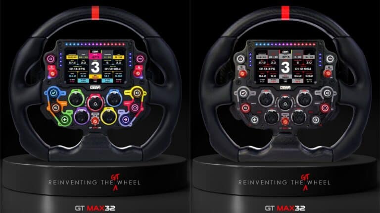 Gomez Sim Industries adds GSI GT-MAX32 to sim wheel product lineup