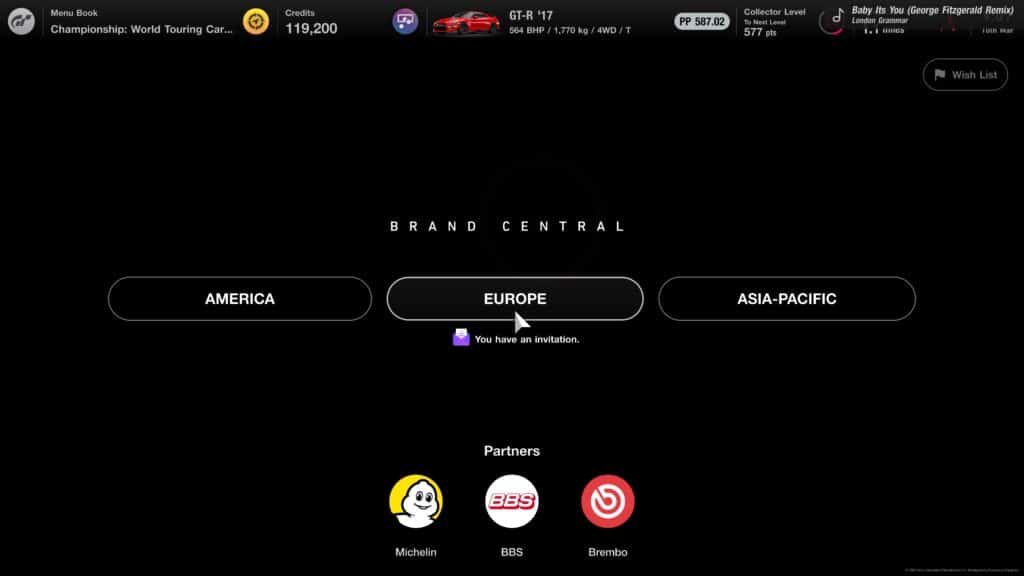 Gran Turismo 7 Brand Central Invitation, game update