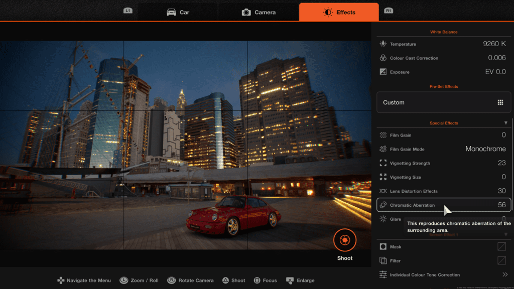 Gran Turismo 7, Photo Mode, Effects, Chromatic Aberration