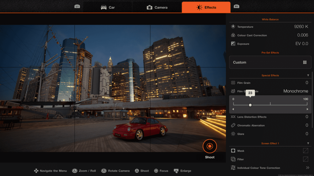 Gran Turismo 7, Photo Mode, Effects, Film grain