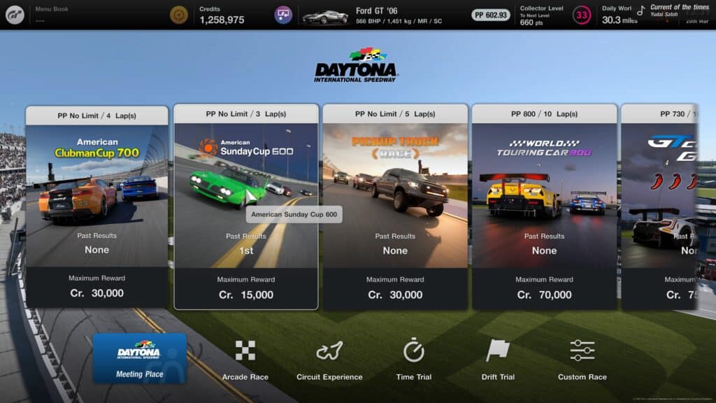 Gran Turismo 7 Daytona / American Sunday Cup 600