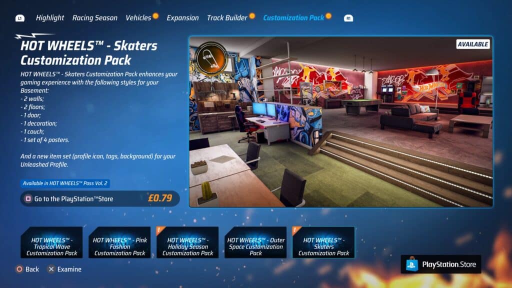 Hot Wheels Unleashed Skaters Customization Pack