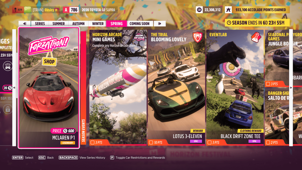 Forza Horizon 5 Festival Playlist Series Spring Hot Season challenges