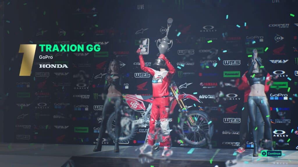 Monster Energy Supercross 5 race victory podium