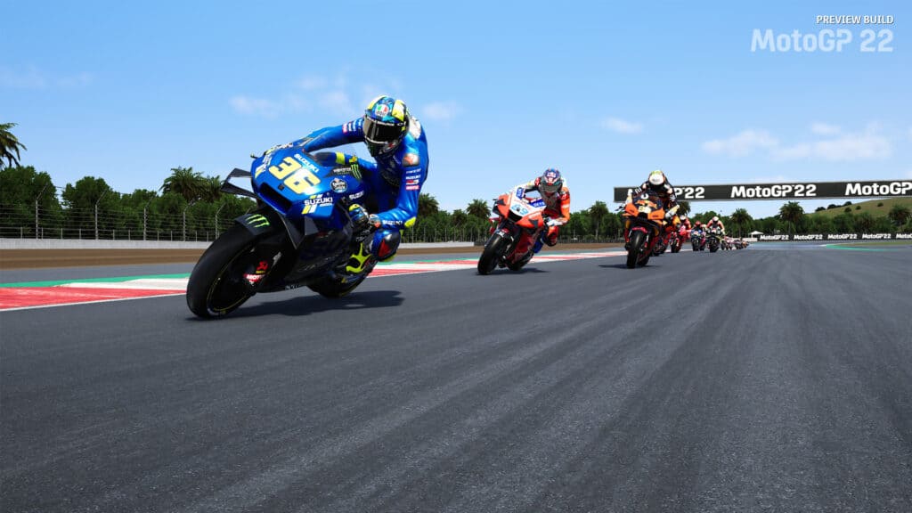 MotoGP 22 Mandalika Circuit race action