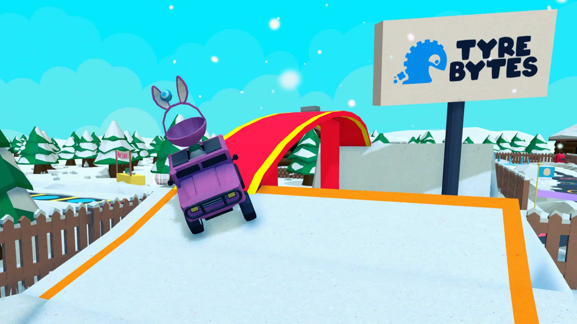 Solo-developed time trial game Eggcelerate! adds snow and new challenges with Winter Eggspansion
