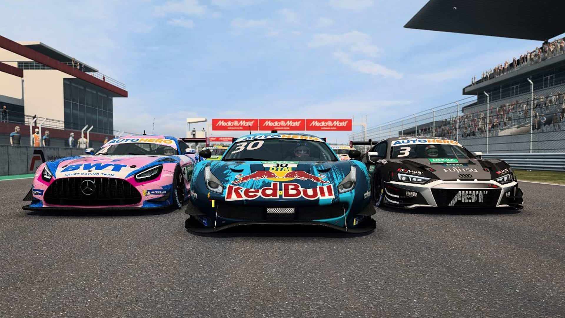 The Ferrari 488 GT3 is coming to RaceRoom, showcased in DTM Esports
