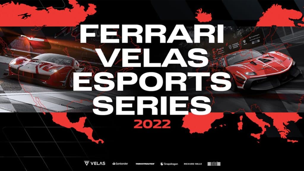 Ferrari Velas Esports Series announced, includes Europe and North America regionals