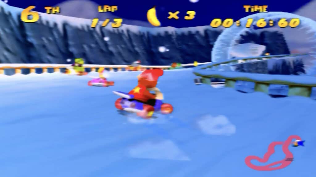 Diddy Kong Racing N64 ice world