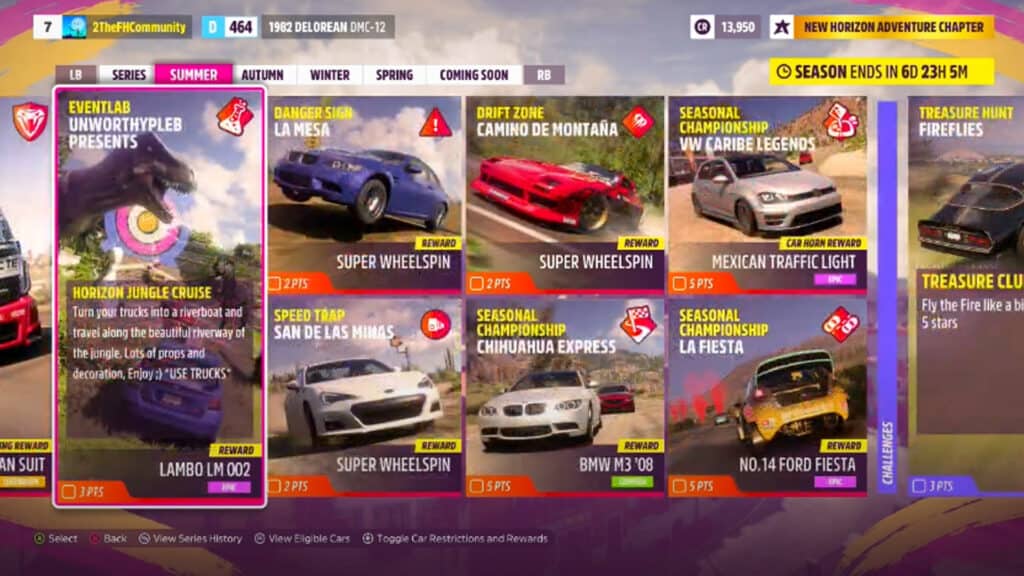 Forza Horizon 5's Series 7 update adds five new Ferraris