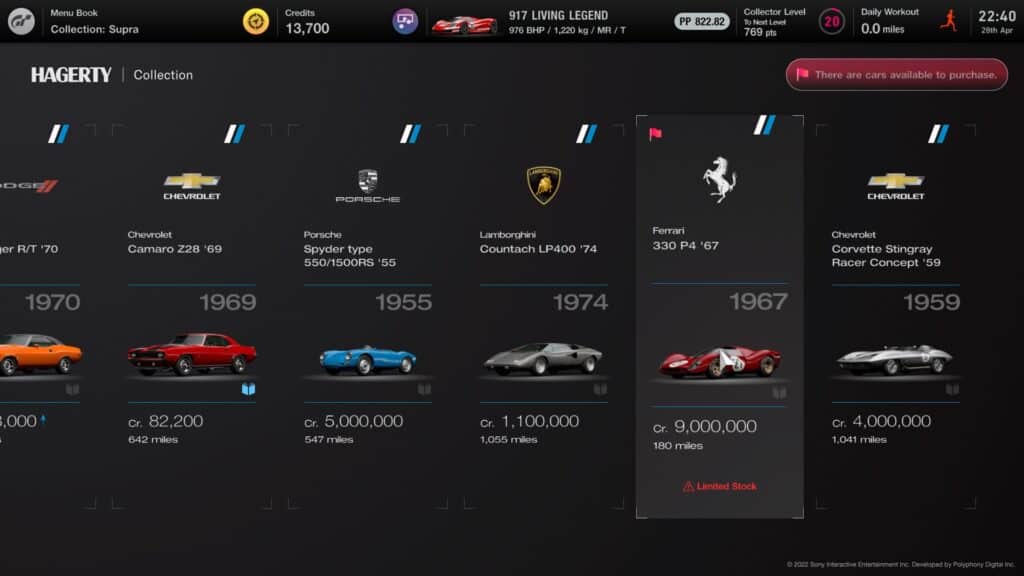 All cars in Gran Turismo 7's Brand Central and their cost