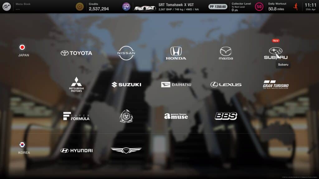 Gran Turismo 7 Brand Central New Icon
