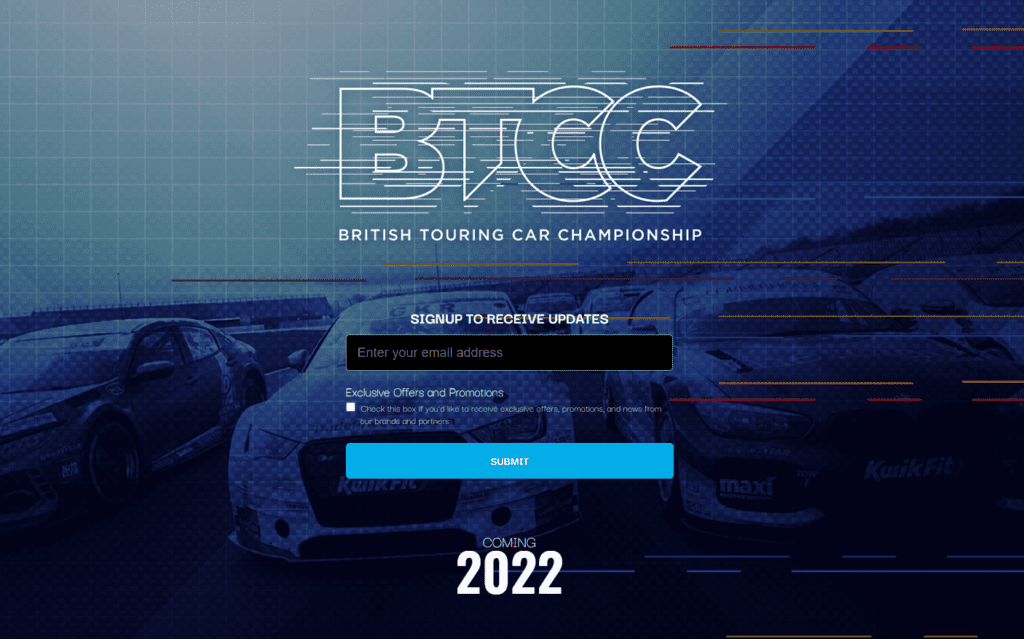 The BTCC game’s 2022 release date could slip 