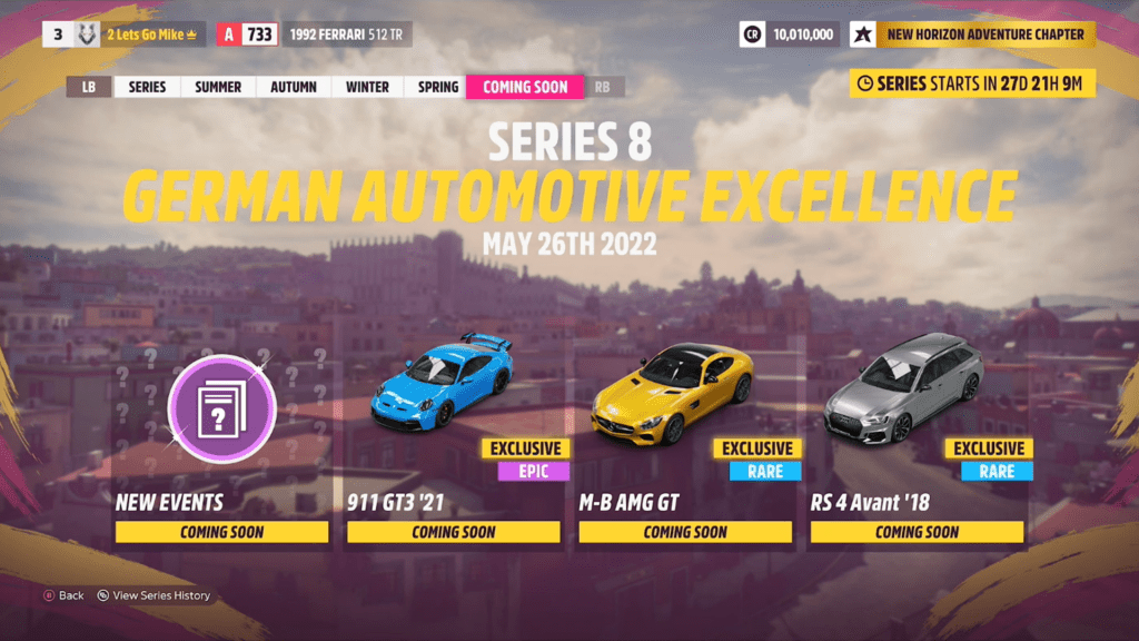 Forza Horizon 4 Series 21 Update Will Include These 6 Cars