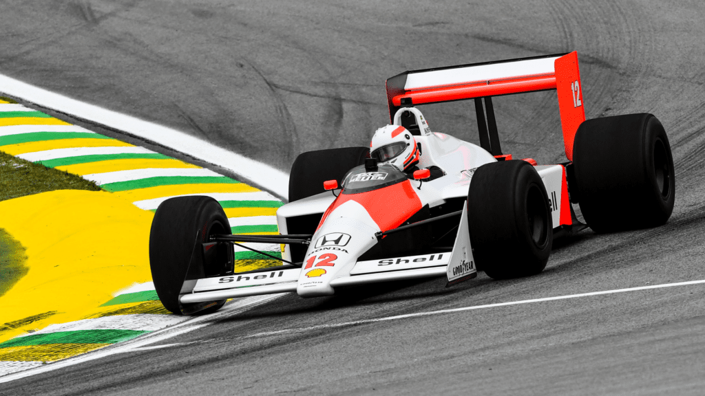 What we'd like to see in the F1 2022 game, Martin Brundle driving a McLaren MP4-4 at Interlagos, Brazil