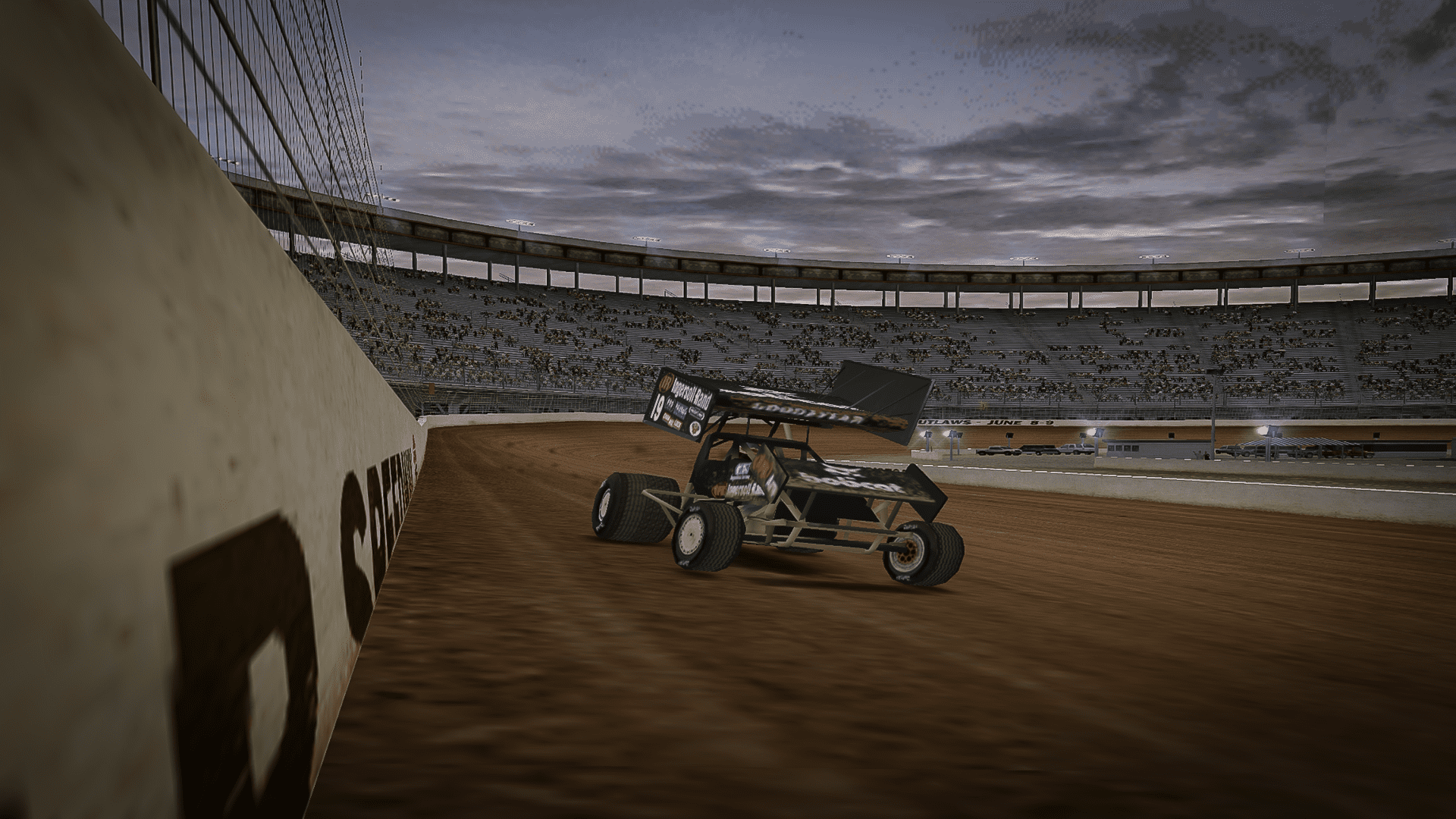 Dirt Track Racing Background