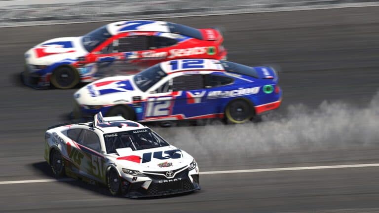 eNASCAR Coca-Cola: Garrett Lowe captures Kansas victory in wild finish