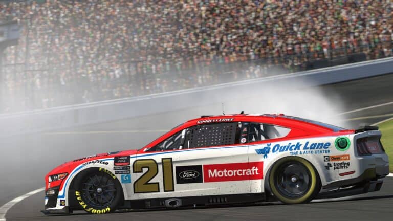 eNASCAR Coca-Cola: Garrett Lowe captures Kansas victory in wild finish